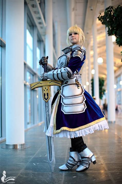 Saber From Fatestay Night Cosplay Saber Cosplay Cosplay Anime Hot