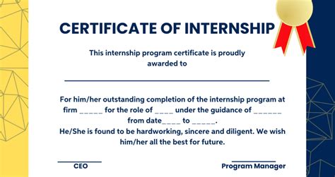 Certificate Of Internship Designs My Xxx Hot Girl
