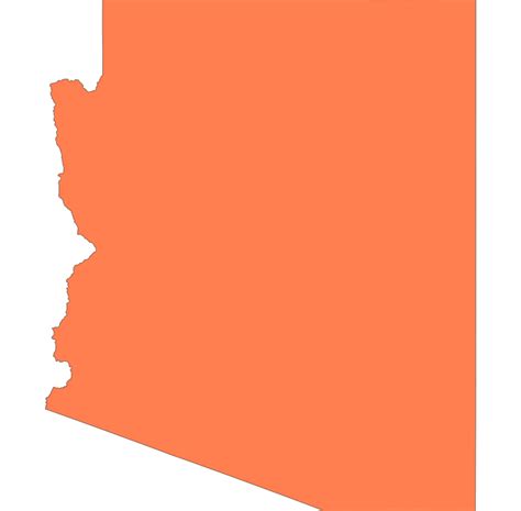 Arizona State Outline Svg And Png Download