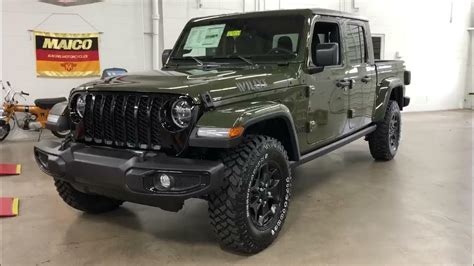2021 Willys Edition Jeep Gladiator In Sarge Green Youtube