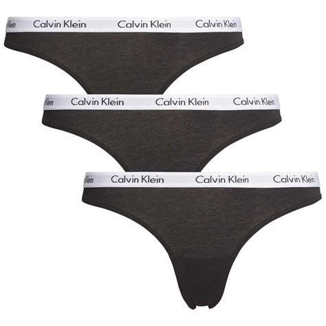 Calvin Klein Cotton Thong 3 Pack In Black Save 20 Lyst