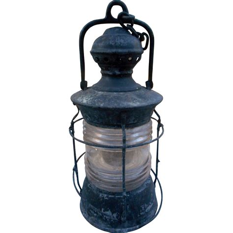 Vintage Heavy Railroad Lantern From Bobs Antiques On Ruby Lane