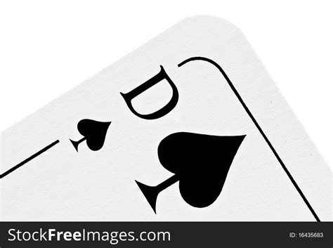 queen of spades isolated on white free stock images and photos 16435683