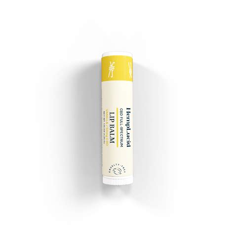 Hemplucid Full Spectrum Cbd Lip Balm Vanilla 50mg Leafly