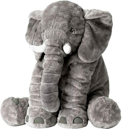 Gray Stuffed Elephant Animal Plush Toy