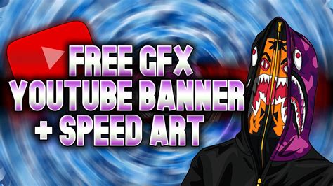 1 Free Gfx Bape Youtube Banner Speed Art Jojodesiqns Youtube