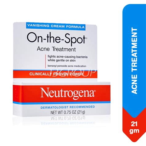 Neutrogena On The Spot Acne Treatment Vanishing Cream 21g Shopee