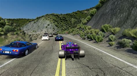 Assetto Corsa Pacific Coast Highway Northbound With Traffic