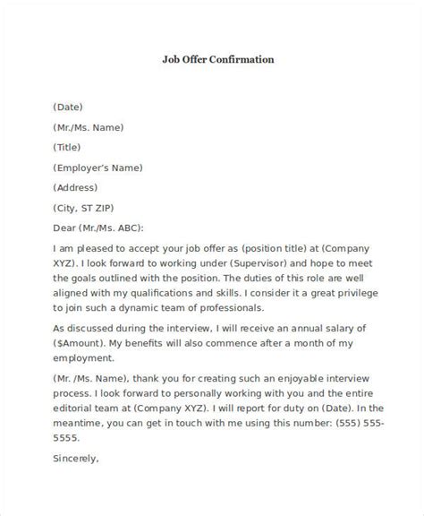 Job Offer Email 7 Examples Format Pdf Examples