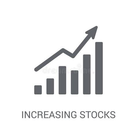 Increasing Stocks Icon Trendy Increasing Stocks Logo Concept On Stock