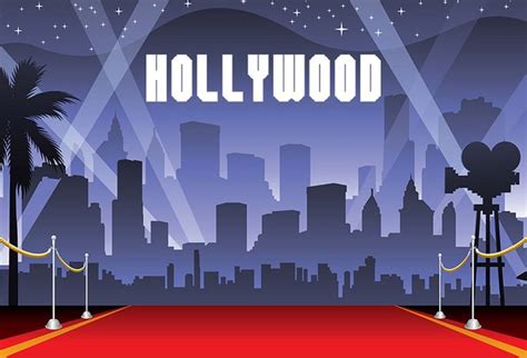 Hollywood Theme Photography Backdrop For Party Studio Photo Background