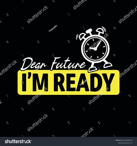 Dear Future Im Ready New Year Stock Vector (Royalty Free) 2233562525