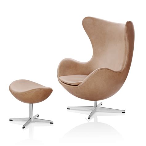 Egg chair by arne jacobsen. Rustic Leather Egg Chair by Arne Jacobsen - Egg Chair