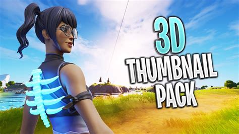 3d Fortnite Thumbnail Pack Free Photoshop Template Youtube