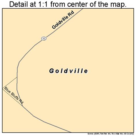 Goldville Alabama Street Map 0130448