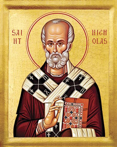 Icon Of St Nicholas Of Myra 20th C 1ni12 Uncut Mountain Supply