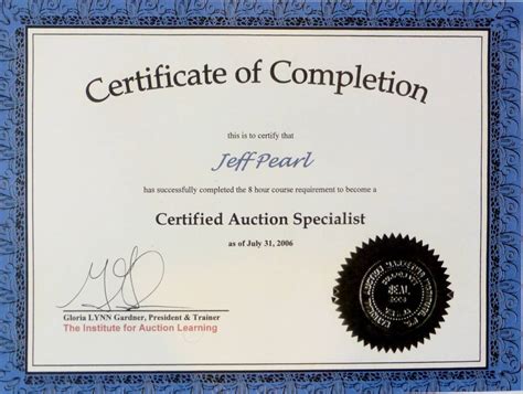 Your Guide To Auction Certifications