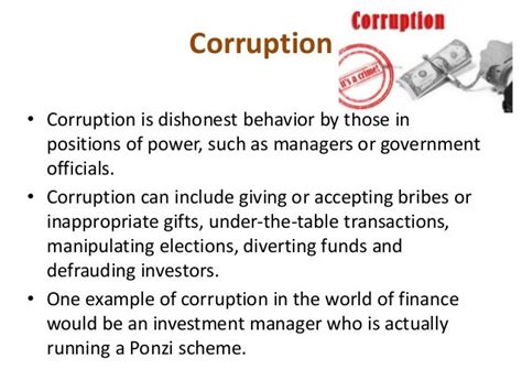 Impact Of Corruption On Society And Economy