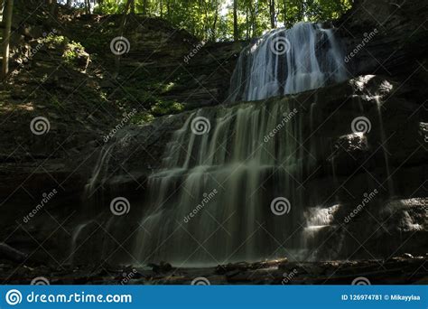 Waterfall Stock Image Image Of Flowing Silky Nature 126974781