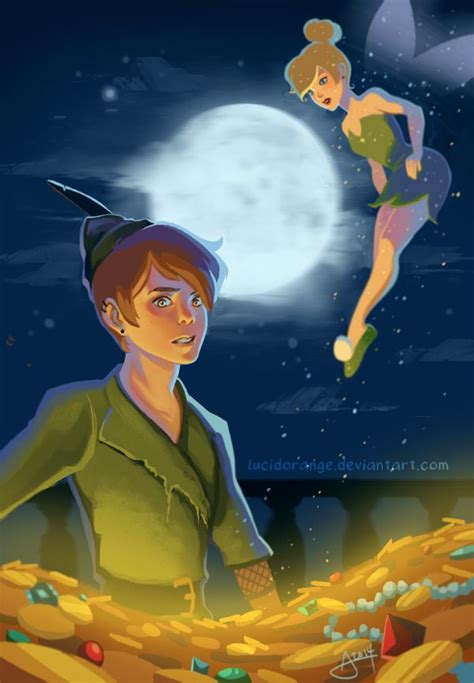 Peter Pan And Tinker Bell By Lucidorange On Deviantart Peter Pan