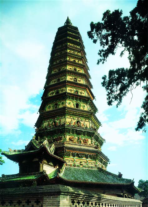 The Flying Rainbow Pagoda Of The Upper Guangsheng Monastery It Is A