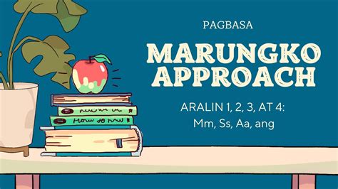 Unang Hakbang Sa Pagbasa Marungko Approach At Montessori Alphabet