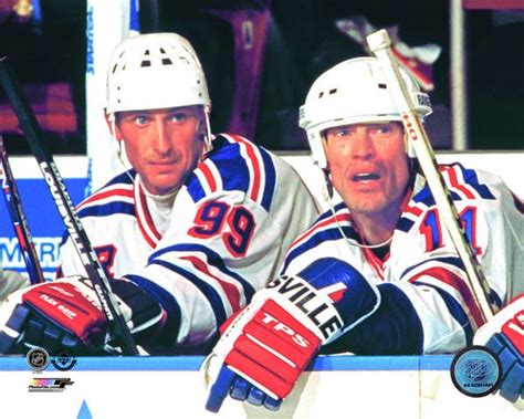 New York Rangers Wayne Gretzky And Mark Messier Hockey Photo Ny Rangers