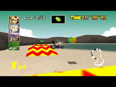 Super fun rom hack of mario kart that features 8 custom dragon ball characters with fully replaced custom voices: Dragon Ball Kart 64 Vegeta Gameplay - YouTube