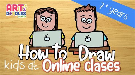 How To Draw Kids Taking Online Classes Youtube