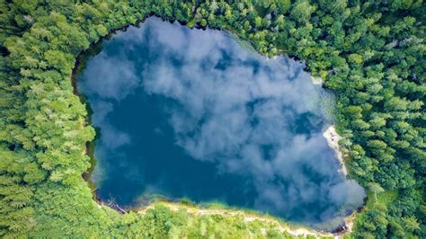 Nature Landscape Water Clouds Lake Aerial View Austria Trees