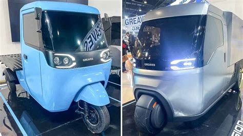 Greaves Cotton Electric Rickshaw Ampere Escooters 2023 Auto Expo