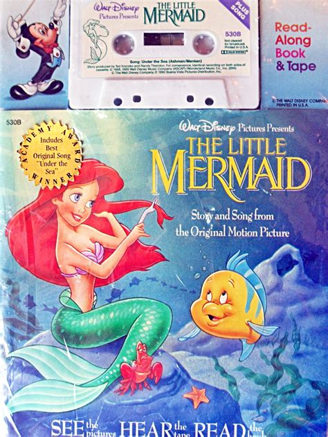 Walt Disney Read Along Book And Tape The Little Mermaid Disney Princess Photo 27678378