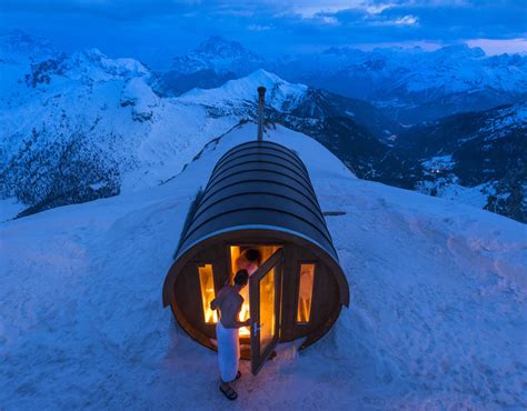 Sauna In The Sky A Sauna At 2800 Metres High In The Heart Of Dolomites Monte Lagazuoi