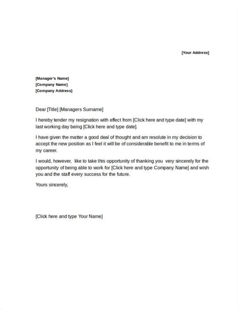 Good Resignation Letter Template Ten Facts That Nobody Told You About