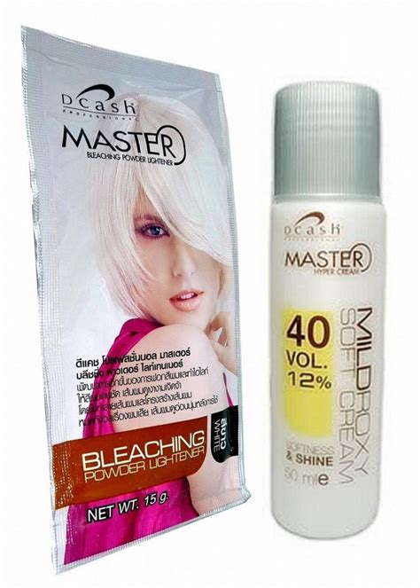 Hair Bleaching Dye Color Plantinum Lightener Lightening Powder Kit Bleach White