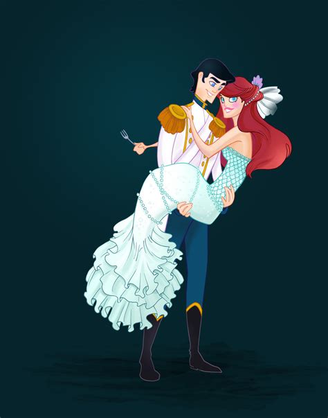 Eric And Ariel Wedding Disney Princess Fan Art 23902920 Fanpop