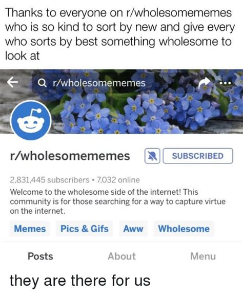 Thanks To Everyone On Rwholesomememes Who Is So Kind To Sort By New And