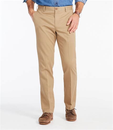 Mens Wrinkle Free Double L® Chinos Standard Fit Plain Front Pants And Jeans At Llbean