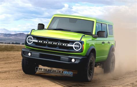 Grabber Lime 2021 Bronco Preview Renderings Bronco6g 2021 Ford