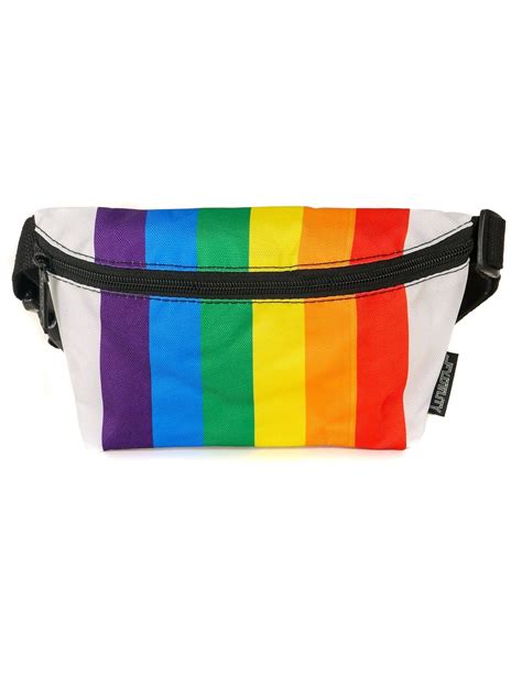 Rainbow Stripe Ultra Slim Fanny Pack