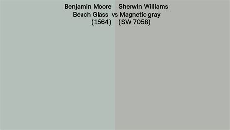 Benjamin Moore Beach Glass 1564 Vs Sherwin Williams Magnetic Gray Sw