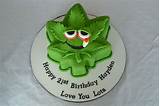 Marijuana Shaped Cake