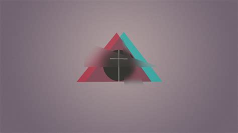 Abstract Triangle Digital Art Simple Background Wallpaper Resolution