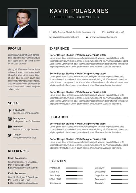Free Resume Templates Pages