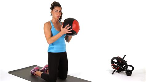 How To Do Kneeling Chops W Medicine Ball Abs Workout