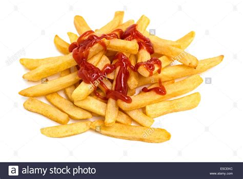 Fries French Fries Ketchup Catsup Sauce Hs Stock Photo 72189696 Alamy