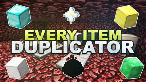 Minecraft Every Item Duplicator Tutorial 18 Youtube