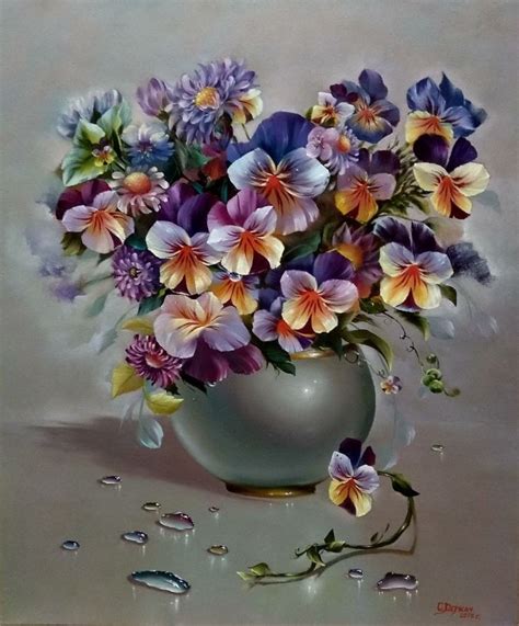 Flower symphony Painting by SanaDe - Jose Art Gallery
