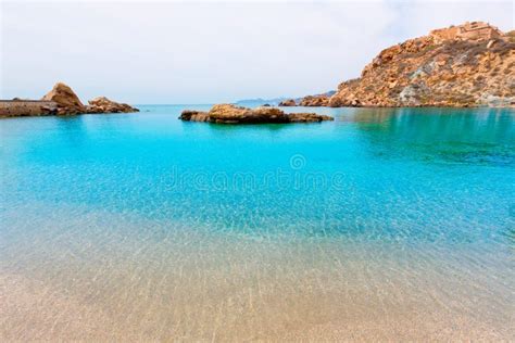 Cartagena Cala Cortina Beach In Murcia Spain Stock Image Image Of