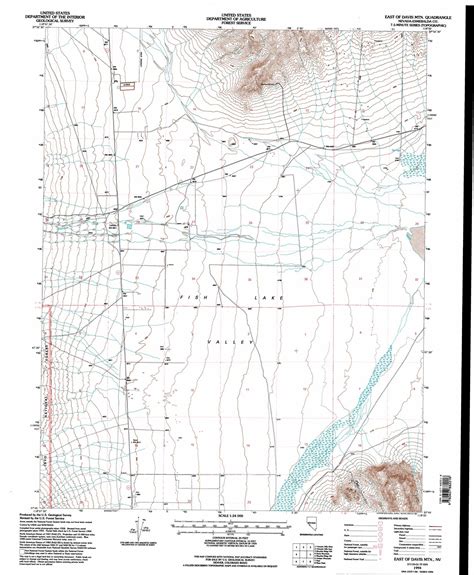 East Of Davis Mountain Topographic Map Nv Usgs Topo Quad 37118g1